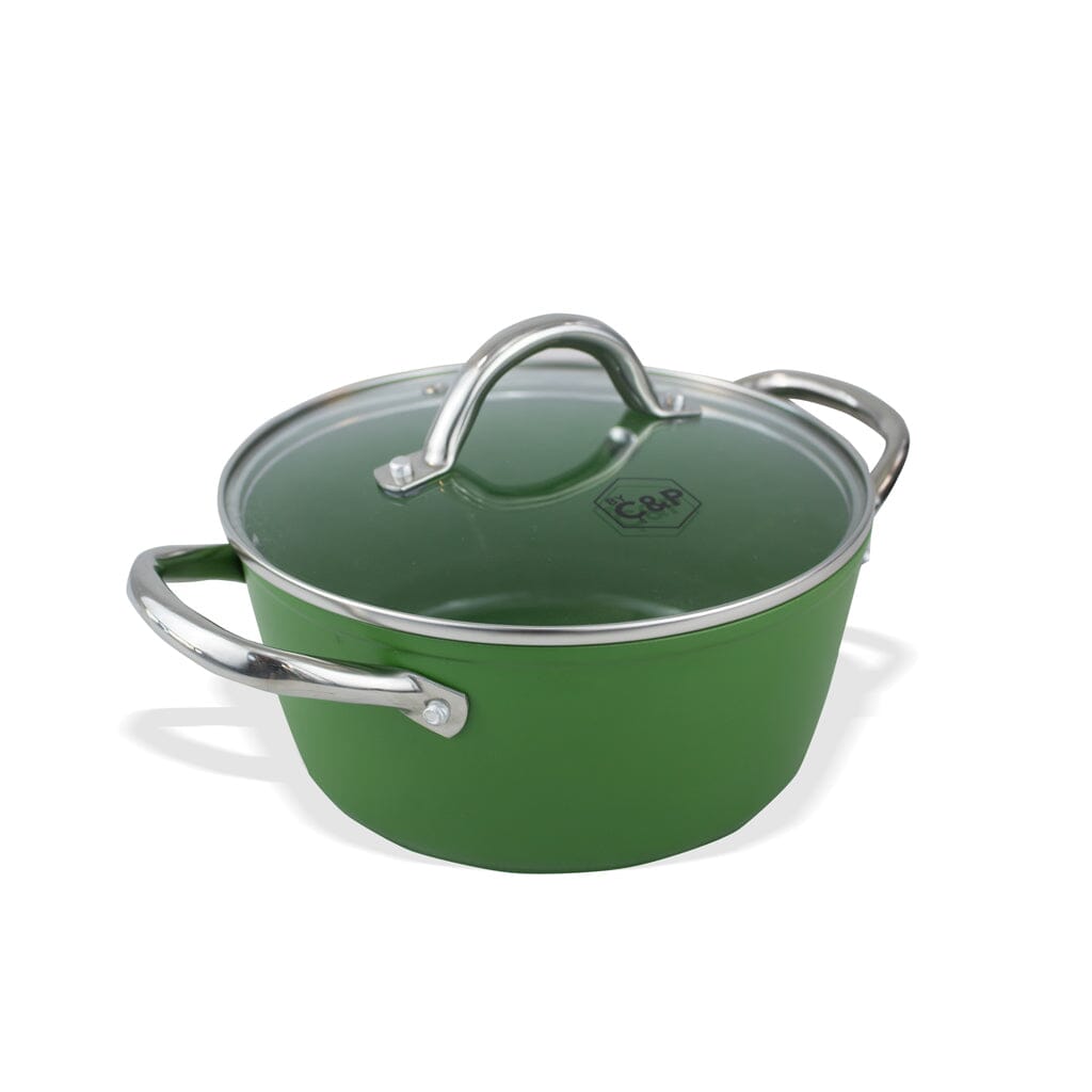 By C&P - Go Green Kookpan 22 cm met glazen deksel Kookpan By C&P