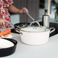 By C&P - Go Ivory Kookpan 24 cm met glazen deksel Kookpan By C&P