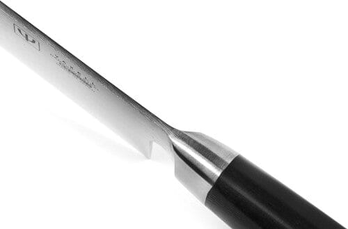 Japans Yaxell Ran Santoku koksmes klein 12,5 cm 69 laags roestvrij damast staal met canvas-micarta heft Yaxell