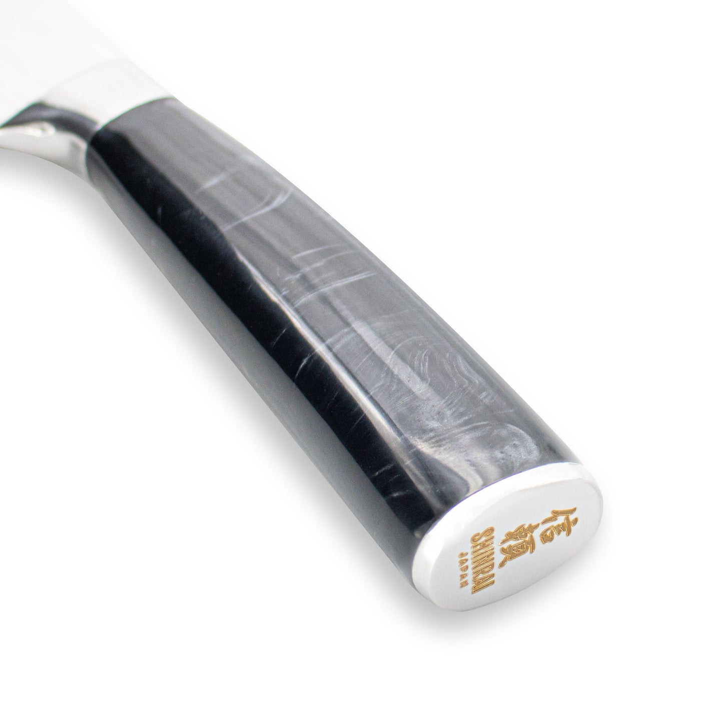 Japanse Damascus Print Onyx Epoxy - Santoku mes (18cm) Keukenmessen Shinrai Japan