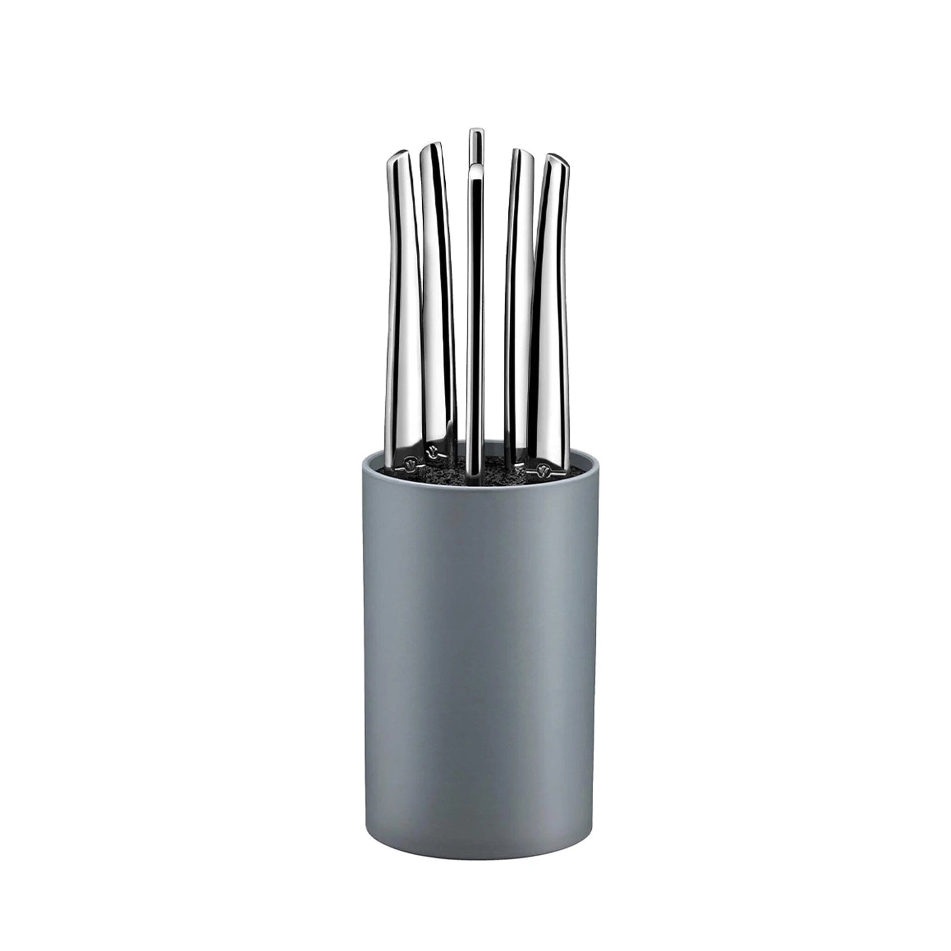 Lou Laguiole - 6-pc steak knives in grey block - mirror Steakmes Lou Laguiole