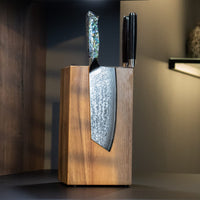 Parelmoer Jewels Damascus Nakiri mes 20 cm Shinrai Japan