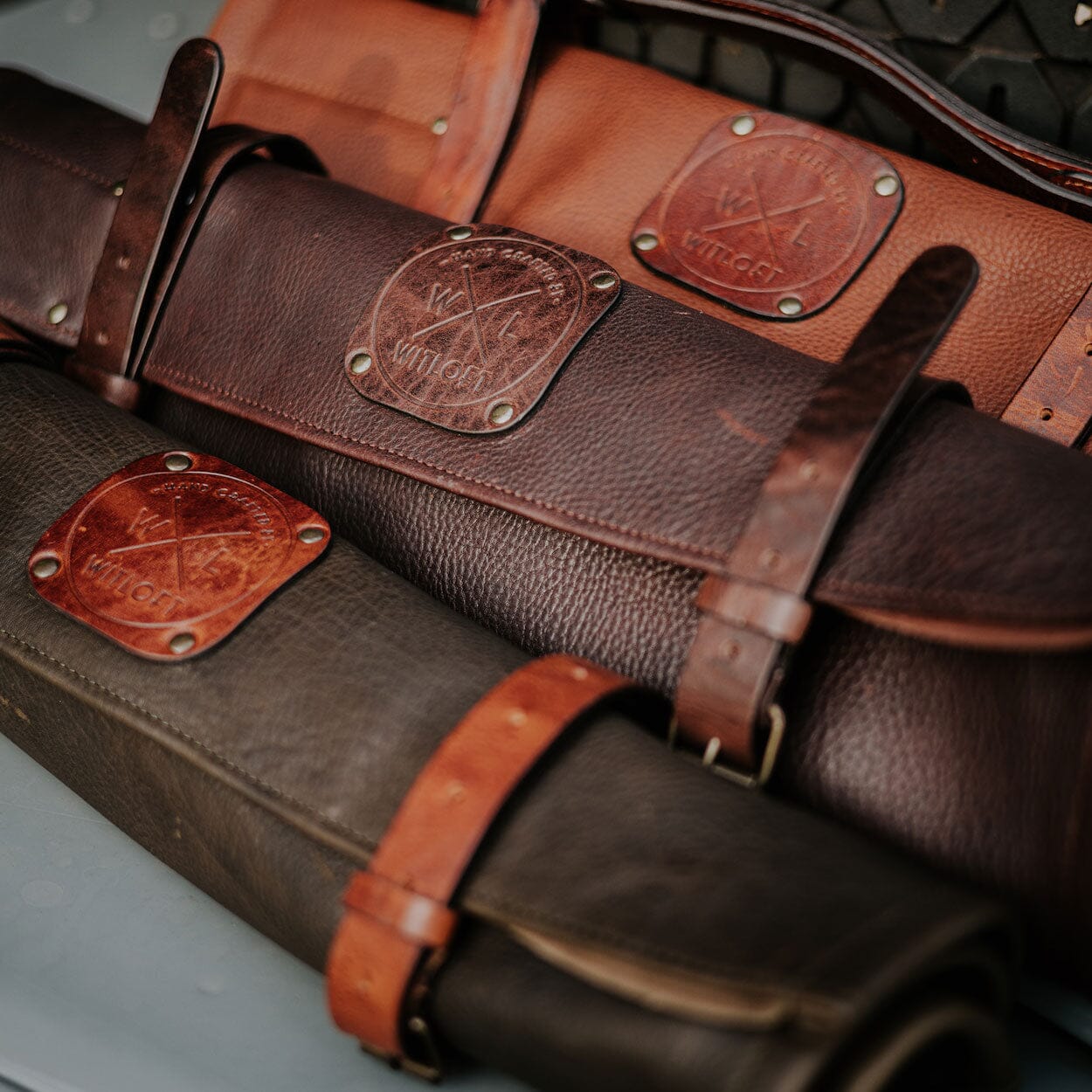 Witloft - Classic Leren Messenrol 5 Vakken - Cognac Messenrol leer Witloft