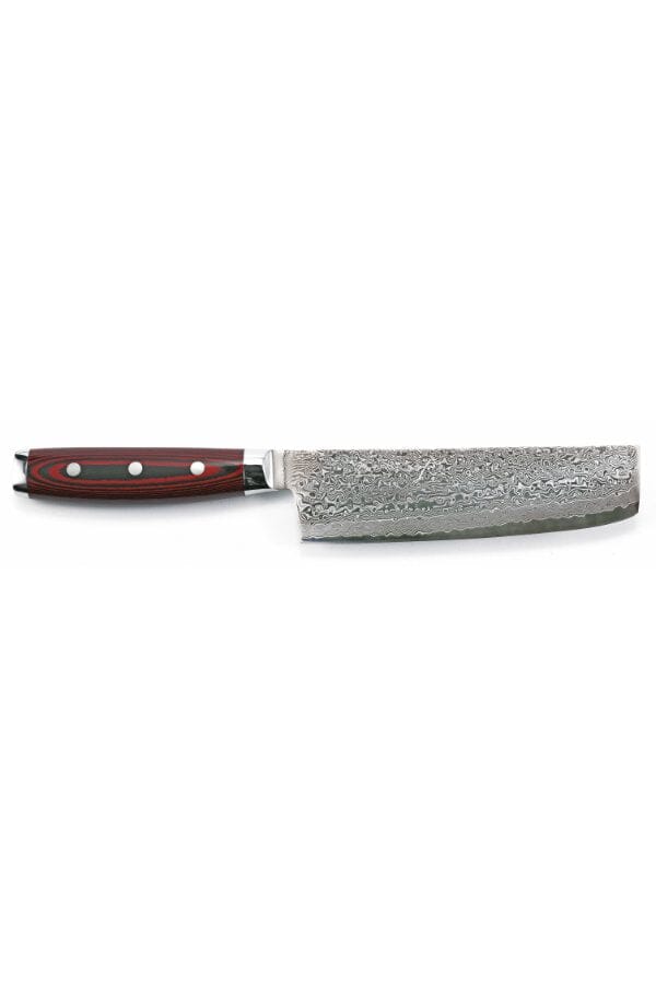 Yaxell Super Gou Nakiri 18 cm 161 laags roestvrij damast staal met canvas-micarta heft Yaxell