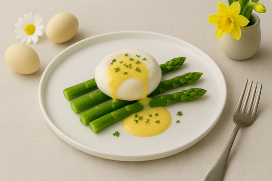 Vier Pasen in stijl: gepocheerd ei met asperges & hollandaisesaus