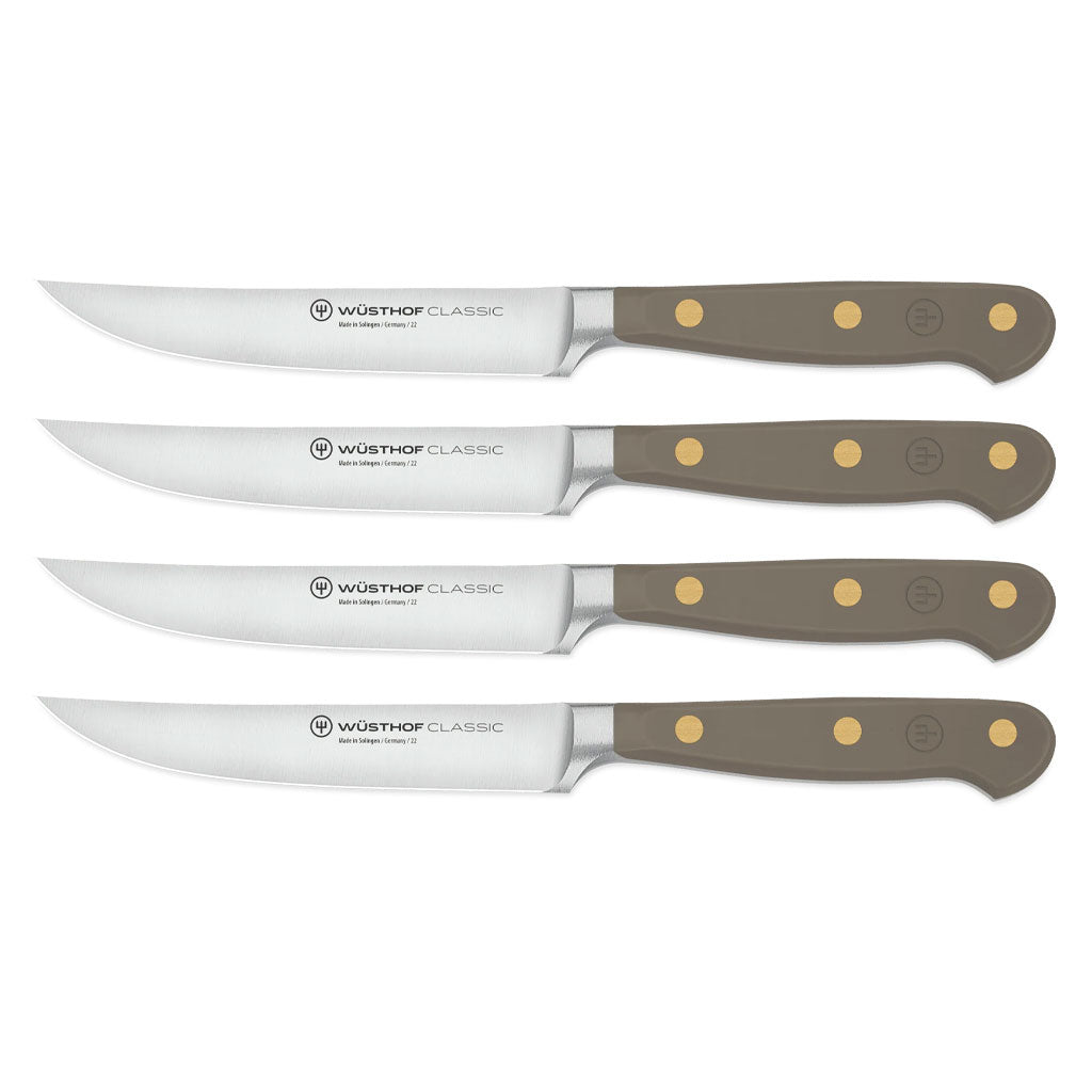 Wusthof - Classic Steakmessenset 4-delig Velvet Oyster
