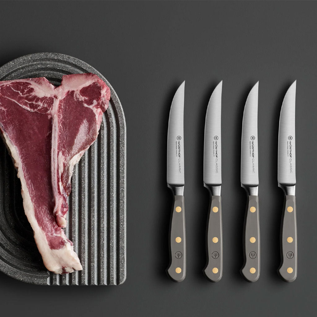 Wusthof - Classic Steakmessenset 4-delig Velvet Oyster