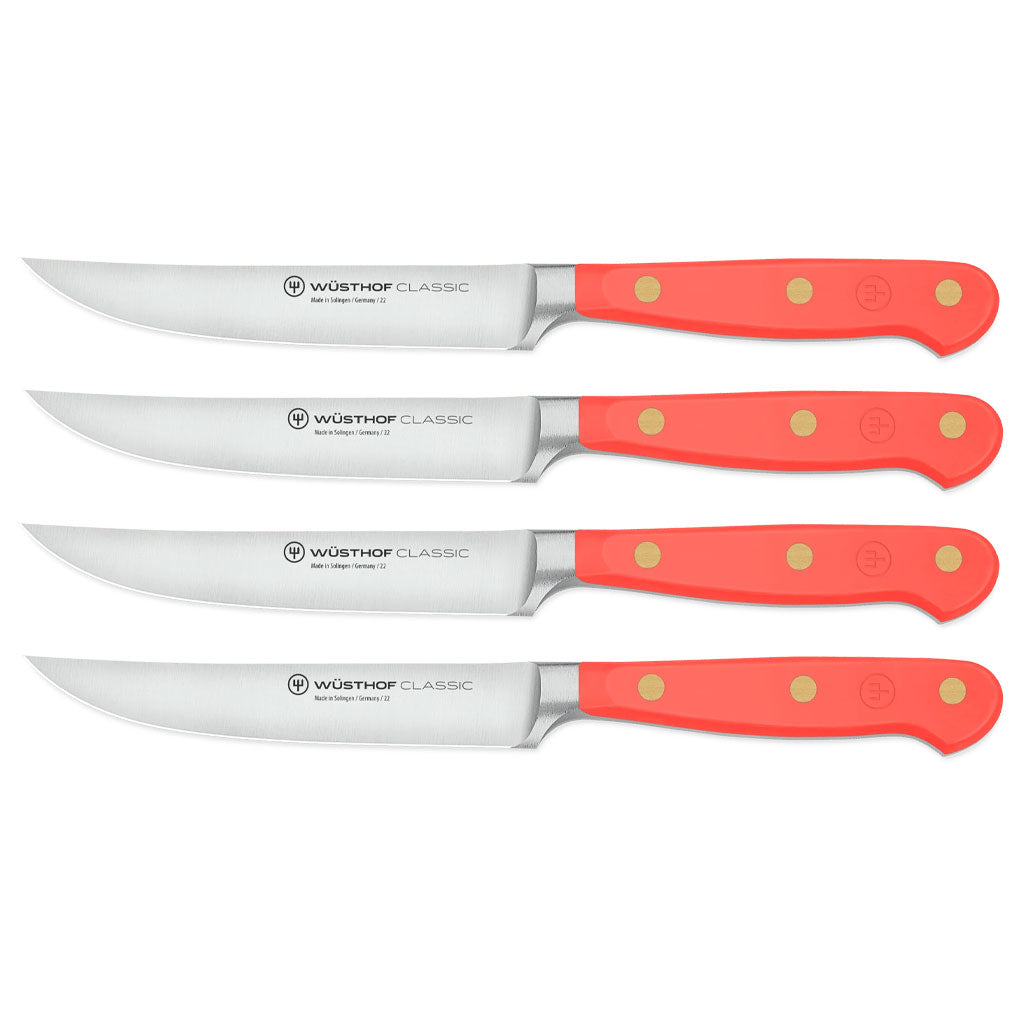 Wusthof - Classic Steakmessenset 4-delig Coral Peach