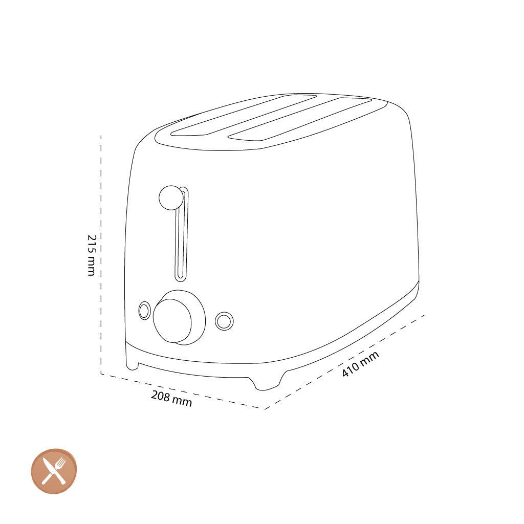 Smeg - Toasters | Red | 50s | Toaster 2x4