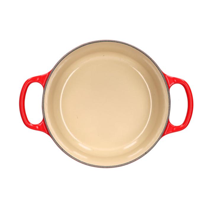 LeCreuset - Roast- / Stew pan Signature round Cherry red 24cm 4.2l