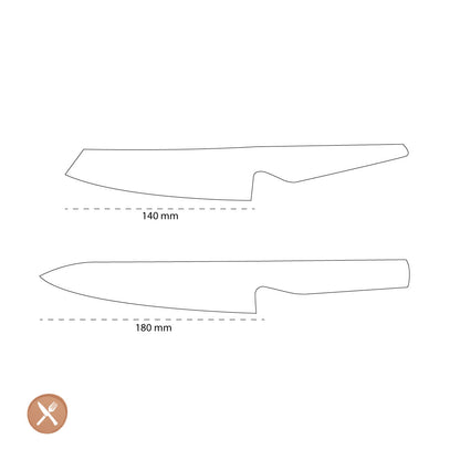 Global - G-7805 Chef's Knife + Vegetable Knife