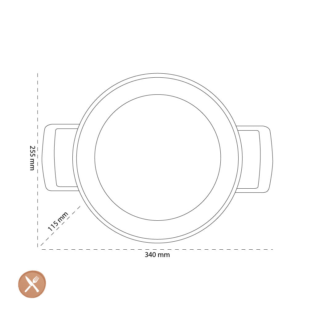 Demeyere - Alu Pro 5 Ceraforce Casserole basse avec couvercle 24 cm