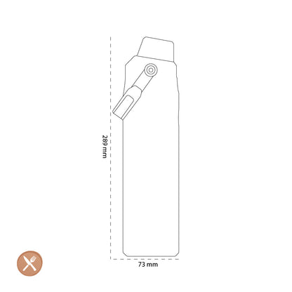 Stanley - La bouteille d'eau AeroLight™ IceFlow™ Fast Flow 0,6L Frost