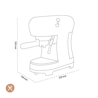 Smeg - Espresso Machine | White | 1950s | Manual Espresso Machine