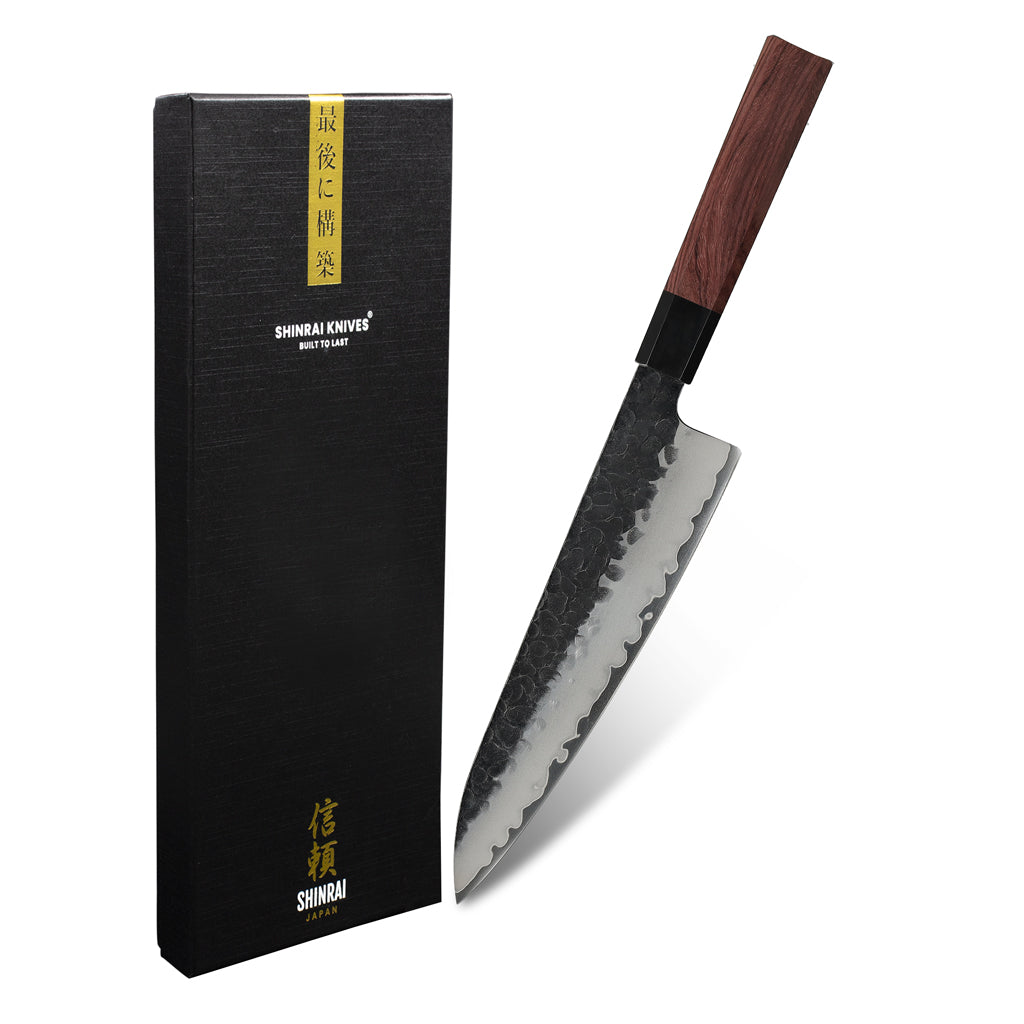 Shinrai Japon - Couteau de Chef Kurayami Damas 20 cm