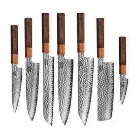 Shinrai Knives - Kigami Exclusive Damascus 7-piece knife set