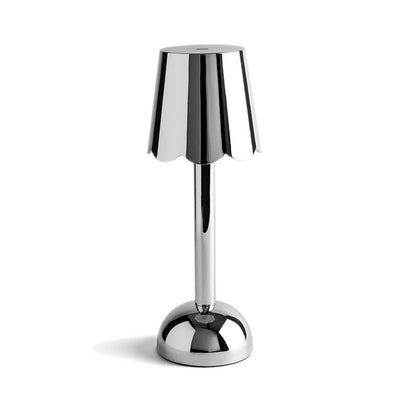 Lampe de table LED Addison Ross - Modèle Scallop - Chrome - 28 cm