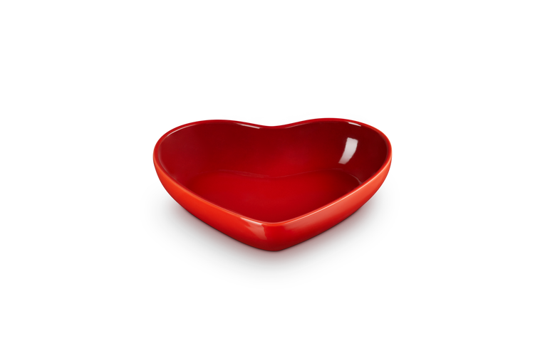 Le Creuset - Schaal Kersenrood Hart 20 cm