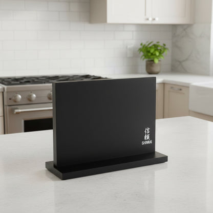 Bloc à couteaux magnétique noir - Double face