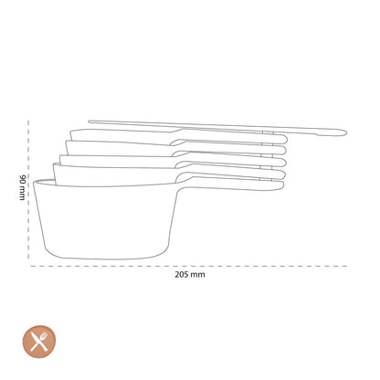 OXO Cuillère à mesurer, lot de 5 pièces