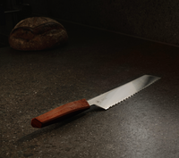 Horl - Bread Knife Walnut - Triple Pro Cut Double-Sided Serrated