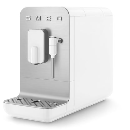 Smeg - Espresso machine | Matt white | Contemporary | Automatic coffee machine with steam function