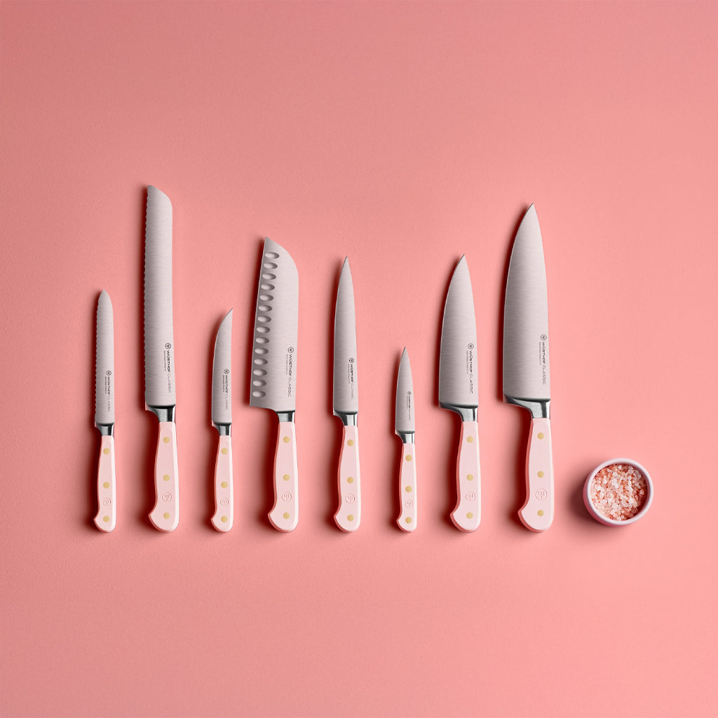 Wusthof - Classic Colour 7-piece knife set with block Pink Himalayan Salt