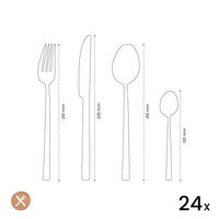 Amefa - Felicity 24-delige Bestekset - Rose Champagne Bestekset Amefa 