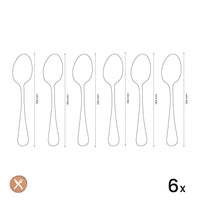 Amefa - Metropole 6 Koffielepels - Zilver Koffielepels Amefa 