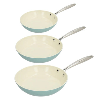 Ensemble de 3 poêles à frire Cook &amp; Pan - Go Blue