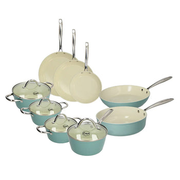 Ensemble de 9 poêles Cook &amp; Pan - Go Blue