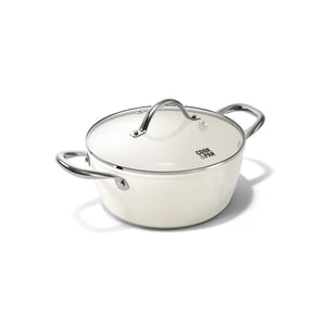 Casserole Cook &amp; Pan - Go Ivory 20 cm avec couvercle en verre