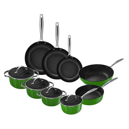 Cook & Pan - Honey Go Green Pannenset 9-delig Pannenset Cook & Pan 