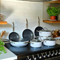 Cook & Pan - Honey Go Ivory Kookpot 22 cm met glazen deksel Cook & Pan 