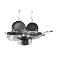 Cook & Pan - Honey RVS Pannenset 5-delig Pannenset Cook & Pan 