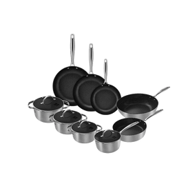 Cook & Pan - Honey RVS Pannenset 9-delig Pannenset Cook & Pan 