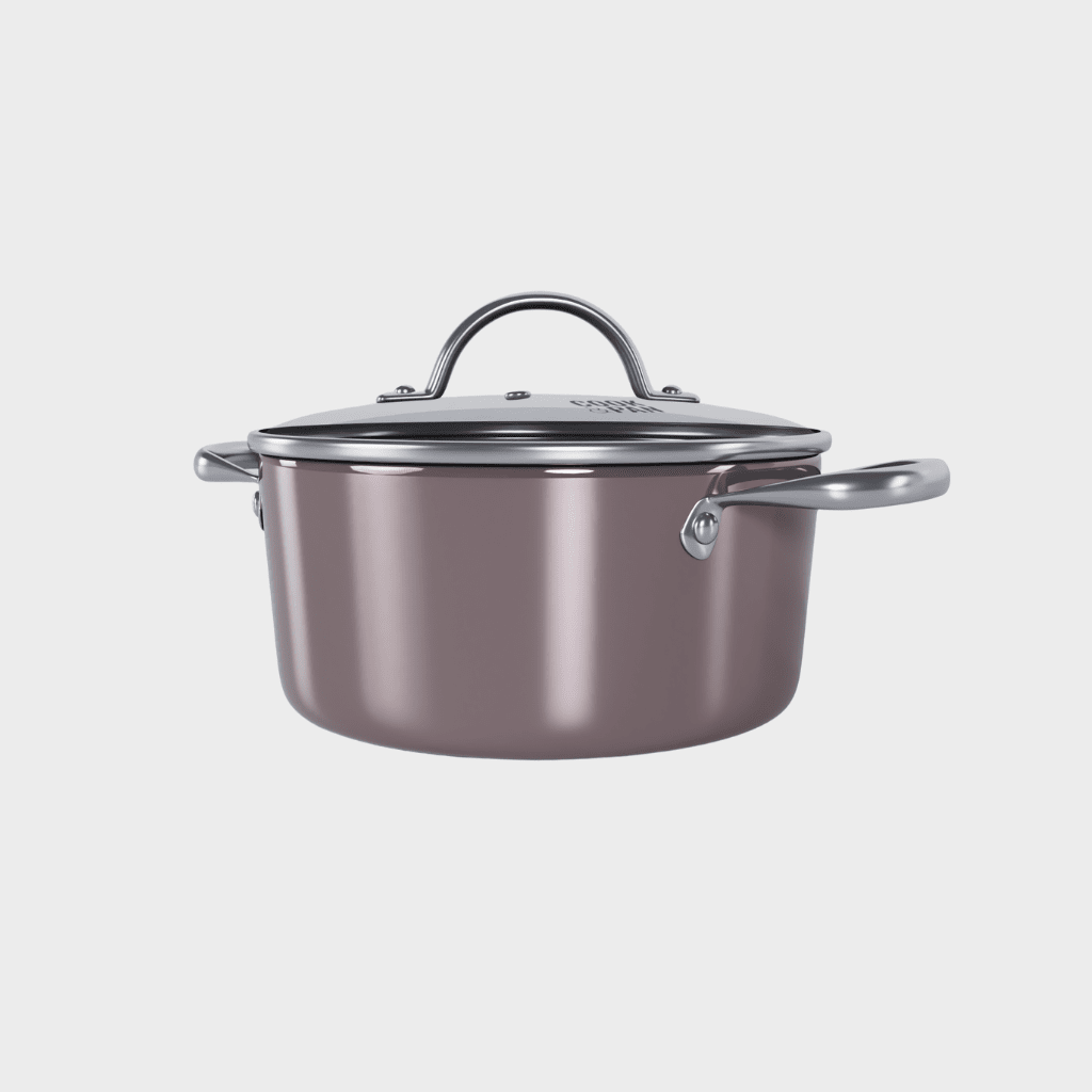 Cook & Pan - Honey Taupe of Mind Kookpot 22 cm met glazen deksel Cook & Pan 