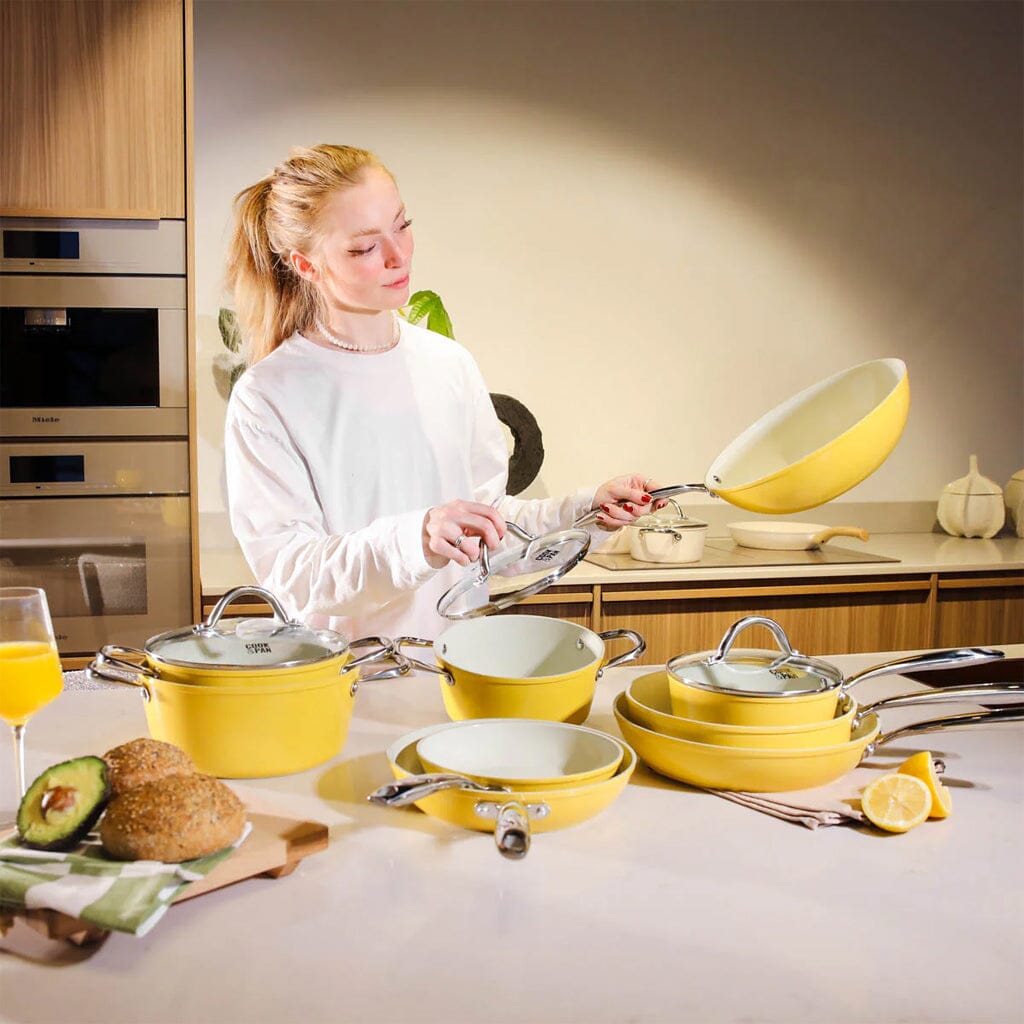 Cook & Pan - Sunny Side Pannenset 9-delig Pannenset Cook & Pan 