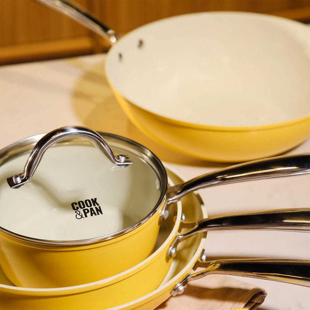 Cook & Pan - Sunny Side Pannenset 9-delig Pannenset Cook & Pan 