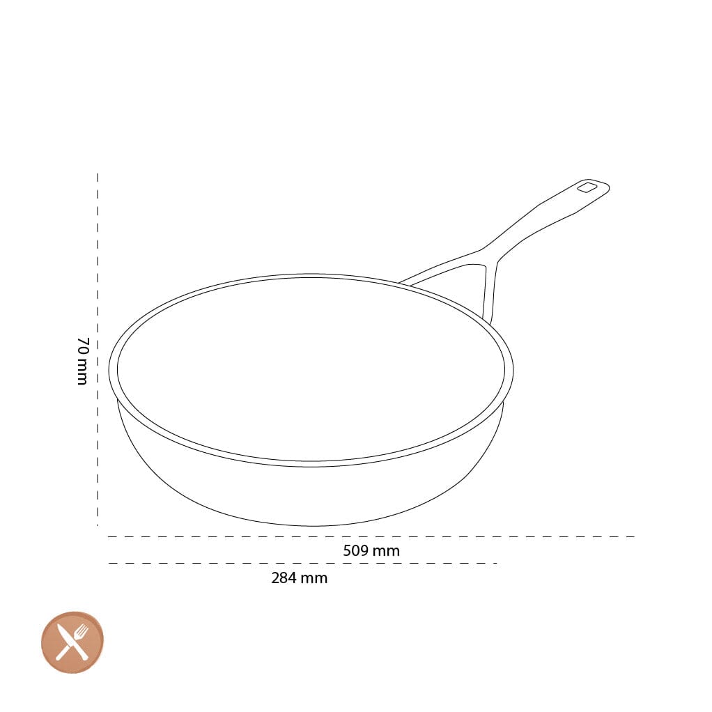 Demeyere - Alu Pro 5 Ceraforce Hoge koekenpan 28 cm Koekenpan Demeyere 