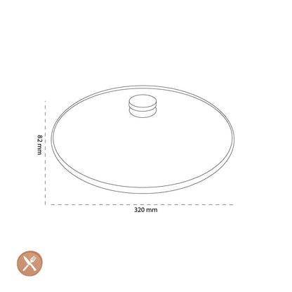 Demeyere - Glasdeksel 32 cm Pannendeksel Demeyere 