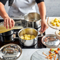 Demeyere - Silver 7 Kookpan 24 cm met deksel Kookpan Demeyere 