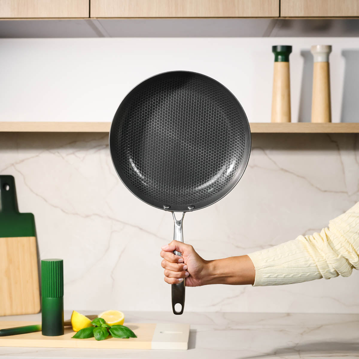 Cook & Pan - Ensemble de poêles à frire au miel 3 pièces