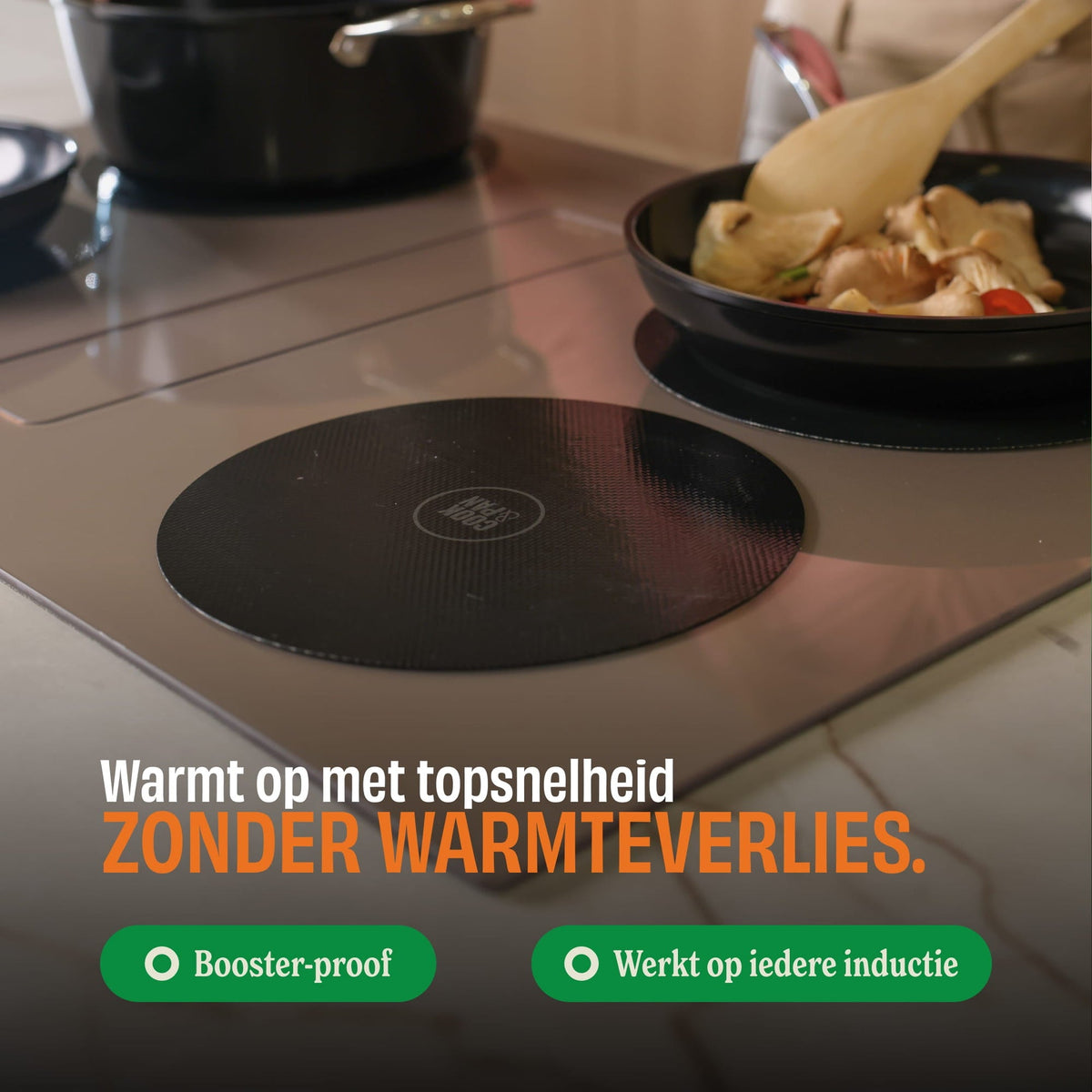 Cook &amp; Pan - Ensemble de 4 protections pour induction Taupe of Mind