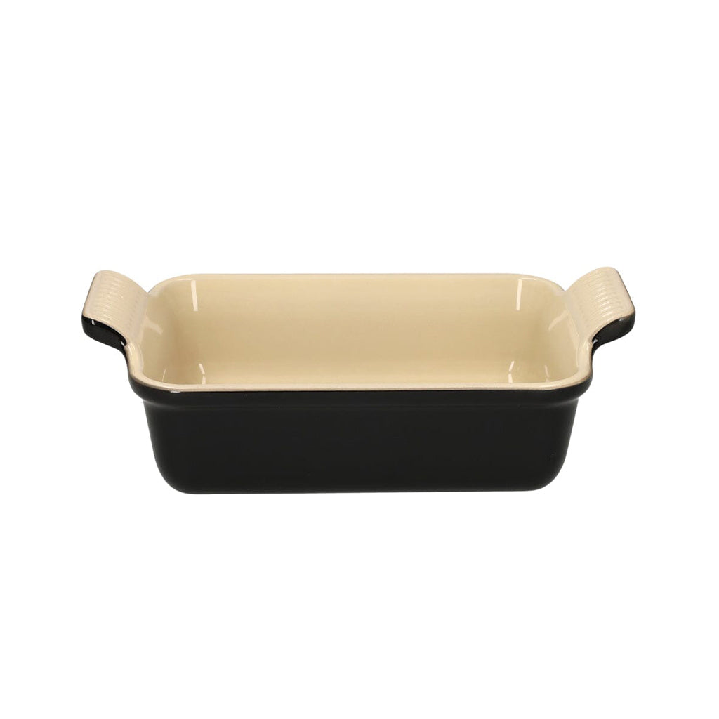 LeCreuset - Plat à four rectangulaire Noir Ébène 19x14cm 1,1l