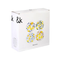 &Klevering - Bord citroentak set van 4 Borden &Klevering 