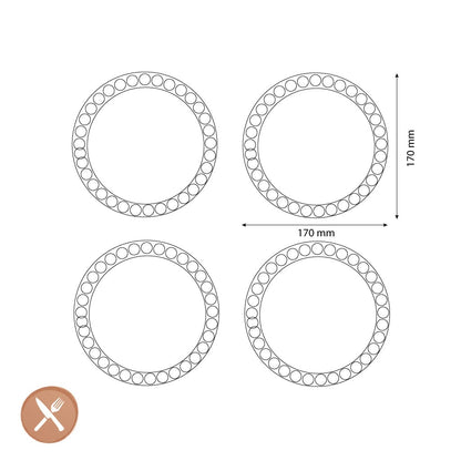 &Klevering - Borden Whip - Set Van 4 Borden &Klevering 