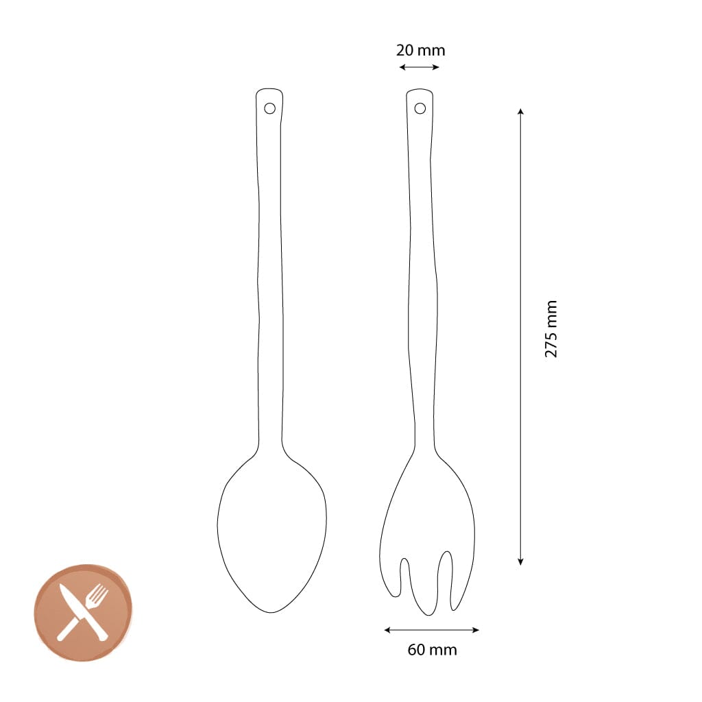 &Klevering - Saladebestek Boavista - Blauw &Klevering 