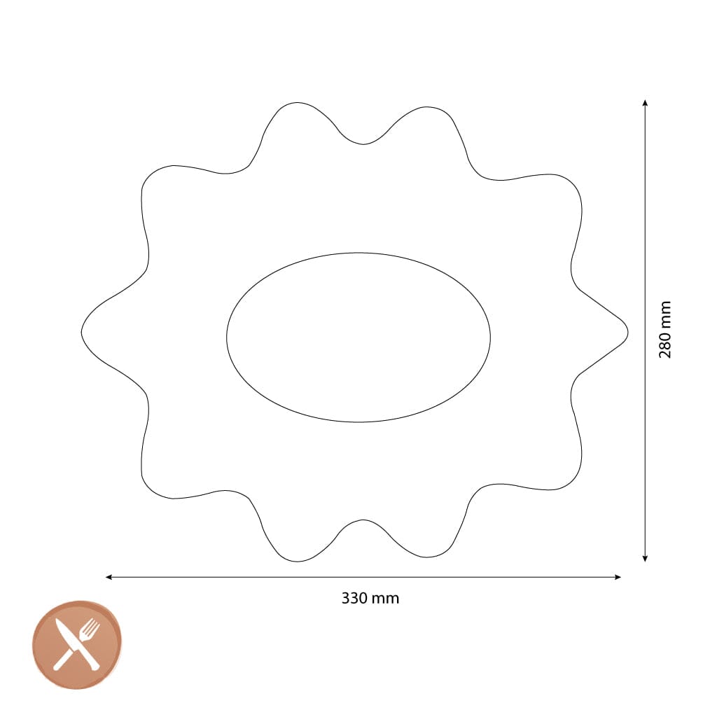 &Klevering - Schaal Sun - Ovaal - Botergeel Schalen &Klevering 