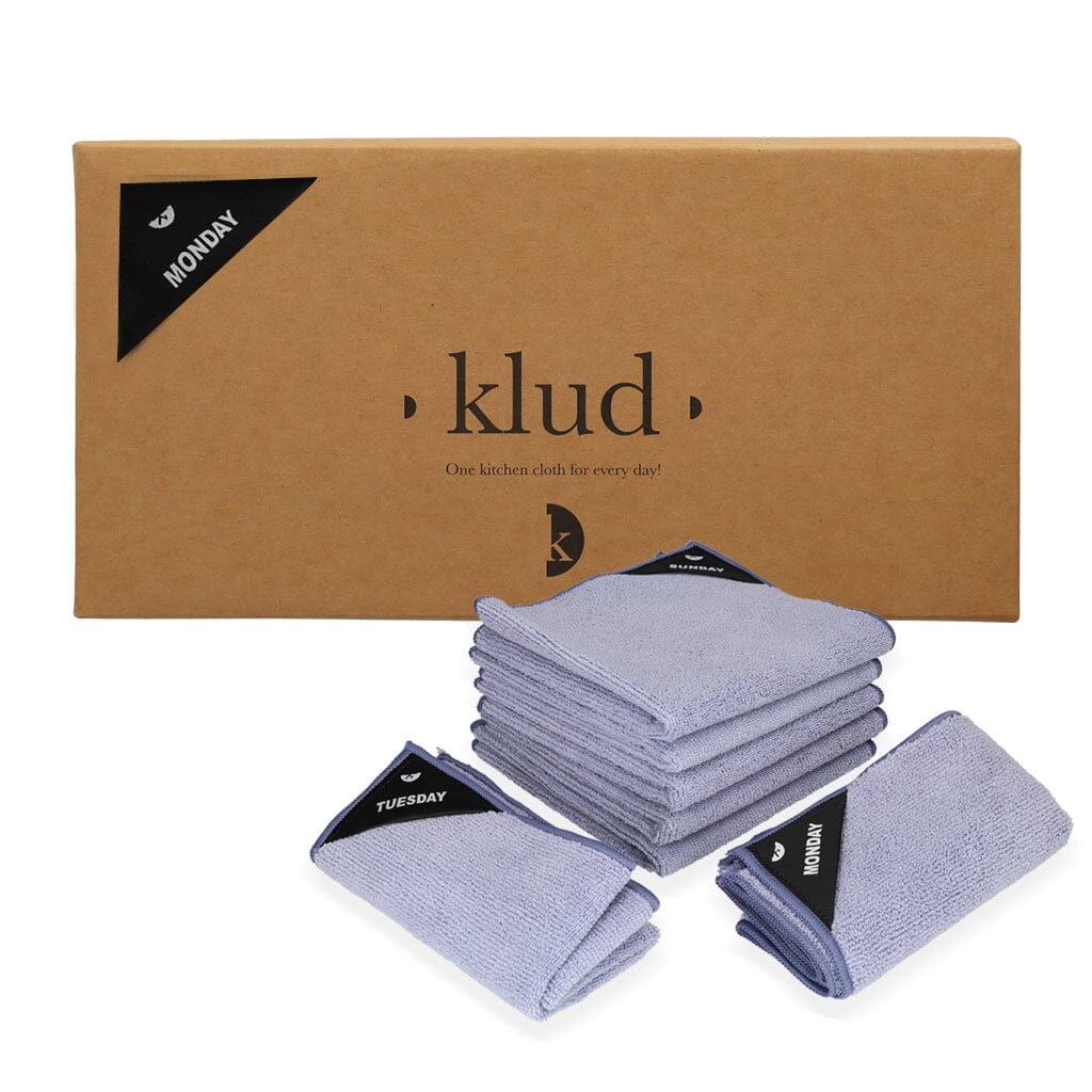 Klud - Microvezel Vaatdoekjes 7 stuks - Dusty Blauw Klud 